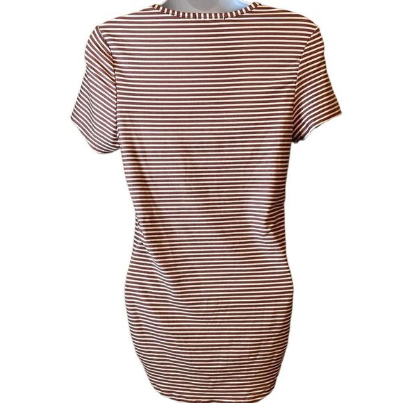 Violet & Ruby Maternity Coming Soon Tee Short Sleeve Double Rouched Sides Size M - Picture 6 of 12